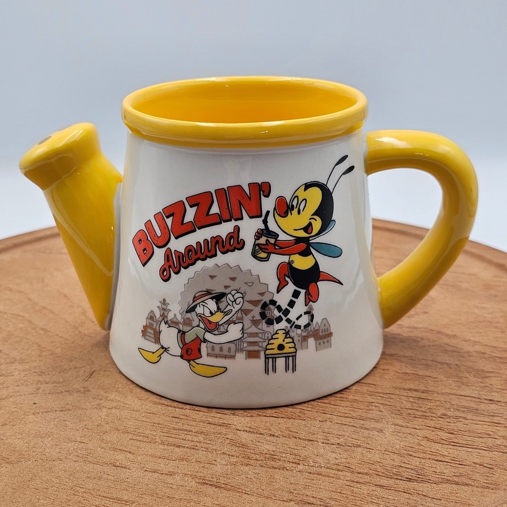 Disney Epcot Flower & Garden 2020 Passholder Spike Bee Watering Can Mug Ceramic